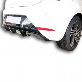 Seat Leon (2017 - 2019) Çift Çıkış Arka Tampon Eki - Difüzör (Plastik)